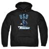 University of San Diego Official One Color Toreros Logo Unisex Adult Pull-Over Hoodie,Black, 3X-Large view 1