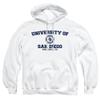 University of San Diego Official Circle Logo Unisex Adult Pull-Over Hoodie,White, X-Large view 1