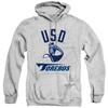 University of San Diego Official One Color Toreros Logo Unisex Adult Pull-Over Hoodie,Athletic Heather, Small view 1
