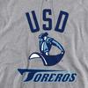 University of San Diego Official One Color Toreros Logo Unisex Adult Pull-Over Hoodie,Athletic Heather, Small view 2