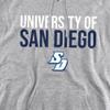 University of San Diego Official Stacked Unisex Adult Pull-Over Hoodie,Athletic Heather, 2X-Large view 2