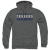 University of San Diego Official Between The Lines Unisex Adult Pull-Over Hoodie,Charcoal, X-Large view 1