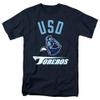 University of San Diego Official One Color Toreros Logo Unisex Adult T-Shirt, Navy, 3X-Large view 1