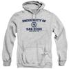 University of San Diego Official Circle Logo Unisex Adult Pull-Over Hoodie,Athletic Heather, 3X-Large view 1