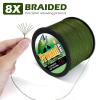 Frwanf 8 Strands Braided Fishing Line Unmatched Tensile Strength 100% PE Braided Line-Abrasion Resistant-No Stretch-Fishing String for Saltwater and Freshwater view 4