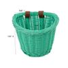 Bike Basket, Little Box Made by Willow for Bicycle, Arts and Crafts. (Green) view 3