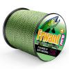 Frwanf Braided Fishing Line 4 Strands Super Strong PE Fishing String ExtremePower Fishing Braid Line for Saltwater and Fresh Water 8LB Test 100M/109Yards Black and Yellow view 2