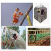Cargo Climbing Net Outdoor Rope Ladder Safety Climb Nylon Garden Tree House Nest Hammock Swing Safety Climbing Frame Climb Rope Netting for Kids Net Dia 10mm (Size : 1X1m/3.3X3.3ft) view 4