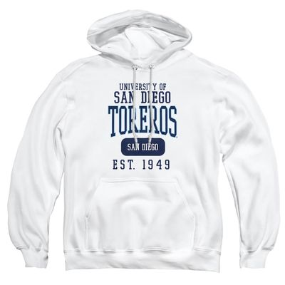 University of San Diego Official Founded Date Unisex Adult Pull-Over Hoodie,White, 3X-Large
