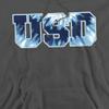 University of San Diego Official Tie-Dye Unisex Adult Pull-Over Hoodie,Charcoal, 3X-Large view 2