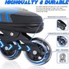 Nattork Adjustable Blades Roller Skates for Adults Women and Men,Outdoor & Indoor Black Inline Skates for Kids,Boys,Beginners, Men Size 9.5 10.5 11 12 view 2