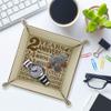 2 Years Anniversary Traditional Cotton Gift, 2nd Wedding Anniversary, Engraved Cotton Organization Jewelry Tray view 4