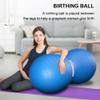 Anti-Burst Peanut Ball  High Weight Capacity Exercise Ball for Birth, Yoga, Pilates & Physical Therapy, Eco-Friendly PVC Fitness Ball for Kids & Adults, Includes Pump(31.5x15.7inch (80x40cm)Blue) view 4