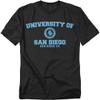 University of San Diego Official Circle Logo Unisex Adult T-Shirt, Black, 4X-Large view 1
