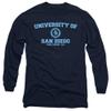 University of San Diego Official Circle Logo Unisex Adult Long-Sleeve T Shirt,Navy, Large view 1