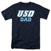 University of San Diego Official Dad Unisex Adult T-Shirt, Navy, 4X-Large view 1
