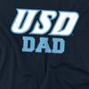 University of San Diego Official Dad Unisex Adult T-Shirt, Navy, 4X-Large view 2