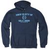 University of San Diego Official Circle Logo Unisex Adult Pull-Over Hoodie,Navy, 2X-Large view 1