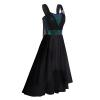 ODASDO Women Lyrical Dance Costumes Modern Contemporary Dancewear Shiny Sequins Spaghetti Strap Mesh Tulle High Low Dress Ballet Leotard Stage Performance Ballroom Cha Cha Clothes Black XS view 3