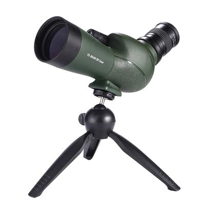 Gaone 12-36X50 Spotting Scope with Tripod, Waterproof Birdwatching Monocular Telescope 45 Degree Angled Eyepiece Scope for Archery, Safari Sightseeing, Stargazing, Camping,Black