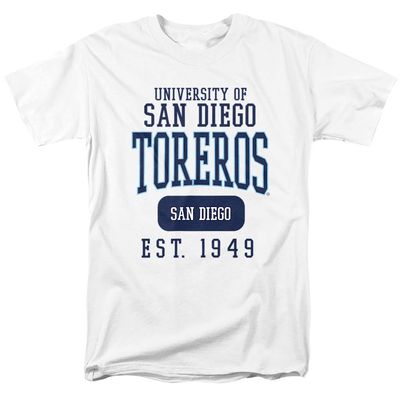 University of San Diego Official Founded Date Unisex Adult T-Shirt, White, 4X-Large