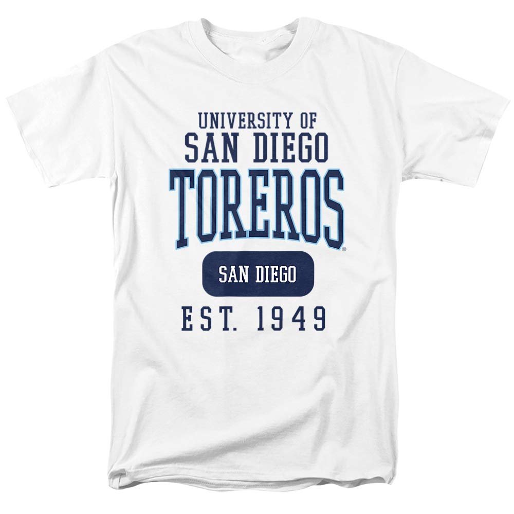 University of San Diego Official Founded Date Unisex Adult T-Shirt, White, 4X-Large