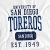 University of San Diego Official Founded Date Unisex Adult T-Shirt, White, 4X-Large view 2