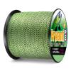 Frwanf Braided Fishing Line 4 Strands Super Strong PE Fishing String ExtremePower Fishing Braid Line for Saltwater and Fresh Water 30LB Test 100M/109Yards Black and Yellow view 3