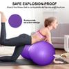 Anti-Burst Peanut Ball  High Weight Capacity Exercise Ball for Birth, Yoga, Pilates & Physical Therapy, Eco-Friendly PVC Fitness Ball for Kids & Adults, Includes Pump31.5x15.7inch (80x40cm)Purple) view 3