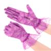SATINIOR Ladies Lace Gloves for Women Tea Party Elegant Short Courtesy Gloves for Wedding Dinner Opera Parties(Purple) view 3