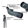 Gaone Spotting Scope for Birdwatching - 20-60X60 Zoom Monocular Compact Telescope - FMC Optics - Waterproof - with Table Tripod for Target Shooting Archery Birdwatching,Upgrade view 4