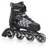 Nattork Adjustable Blades Roller Skates for Adults Women and Men,Outdoor & Indoor Black Inline Skates for Kids,Boys,Beginners, Men Size 9.5 10.5 11 12 view 1