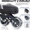 Nattork Adjustable Blades Roller Skates for Adults Women and Men,Outdoor & Indoor Black Inline Skates for Kids,Boys,Beginners, Men Size 9.5 10.5 11 12 view 2