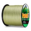 Frwanf Braided Fishing Line 4 Strands Super Strong PE Fishing String ExtremePower Fishing Braid Line for Saltwater and Fresh Water 10LB Test 100M/109Yards Army Green view 3