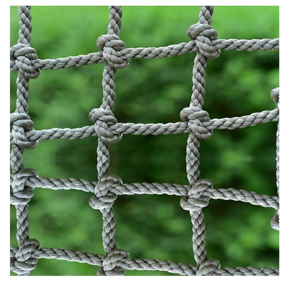 Cargo Climbing Net Outdoor Rope Ladder Safety Climb Nylon Garden Tree House Nest Hammock Swing Safety Climbing Frame Climb Rope Netting for Kids Net Dia 10mm (Size : 1X2m/3.3X6.6ft)