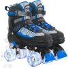 Kids Roller Skates for Boys, Blue Adjustable Rollerskates with Light Up Wheels for Teens Youth Ages 6-12 10 11 12, Beginners Outdoor Sports, Best Birthday Gift for Kids view 1