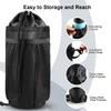 2PCS Bike Water Bottle Holder Bag, Caudblor Insulated Bicycle Coffee Cup Holders with Phone Storage, Black Handlebar Drink/Beverage Container for Walker/Cruiser/Exercise/Mountain Bike view 2