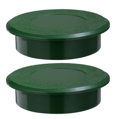 BESPORTBLE Golf Hole Cup Cover Green Golf Putting Holes Cover Plastic Putting Golf Cup for Golf Hole Practice Training Outdoor Activities 2 Pieces