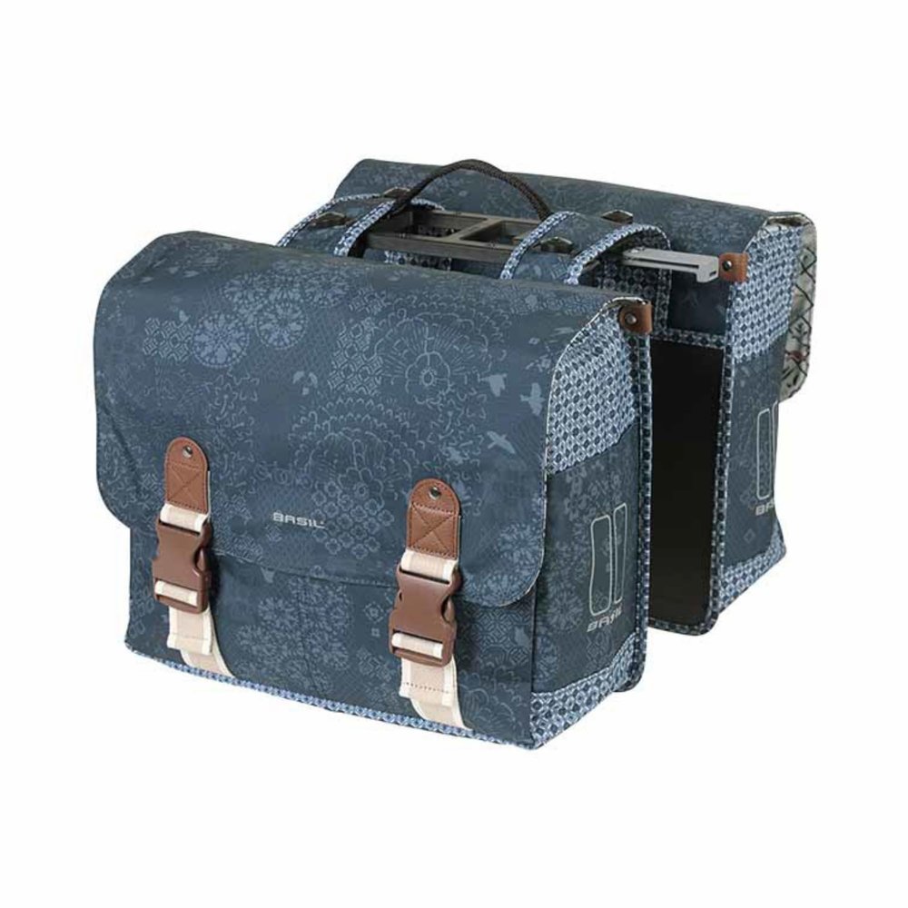 Basil Bohme Double Pannier MIK, 35L, Indigo Blue