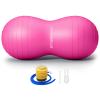 Anti-Burst Peanut Ball  High Weight Capacity Exercise Ball for Birth, Yoga, Pilates & Physical Therapy, Eco-Friendly PVC Fitness Ball for Kids & Adults, Includes Pump (23.6x11.8 inch (60x30cm)Pink) view 1
