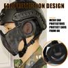 Yzpacc Airsoft Mask with Goggles, Foldable Half Face Airsoft Mesh Mask with Ear Protection for Paintball Shooting Cosplay CS Game view 2
