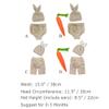 IDOPIP Newborn Baby Bunny Easter Photography Prop Crochet Knit Rabbit Hat Diaper Bloomers First 1st Birthday Outfit for Boy Girl Photo Shoot dress Hat + Shorts (2pcs) 0-3 Months view 2