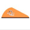 Q2I Archery 2 inch Rapt-X Vanes 50 Pack-Orange view 1