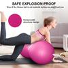 Anti-Burst Peanut Ball  High Weight Capacity Exercise Ball for Birth, Yoga, Pilates & Physical Therapy, Eco-Friendly PVC Fitness Ball for Kids & Adults, Includes Pump (39x20 inch (100x50cm)(Pink) view 3