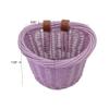 Bike Basket, Little Box Made by Willow for Bicycle, Arts and Crafts. (Purple) view 3
