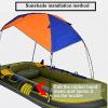 2 4 Persons Boat Sun Shelter ishing Sun Shade Sailboat Awning Cover Fishing Canopy Tent Sun Shade(68351 Awning (4 People)) view 3
