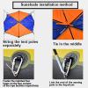 2 4 Persons Boat Sun Shelter ishing Sun Shade Sailboat Awning Cover Fishing Canopy Tent Sun Shade(68351 Awning (4 People)) view 4