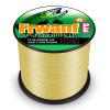 Frwanf Braided Fishing Line 8 Strands Super Strong PE Fishing String ExtremePower Fishing Braid Line for Saltwater and Fresh Water 30LB Test 300M/328Yards Yellow view 1