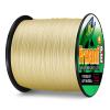 Frwanf Braided Fishing Line 8 Strands Super Strong PE Fishing String ExtremePower Fishing Braid Line for Saltwater and Fresh Water 30LB Test 300M/328Yards Yellow view 3