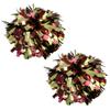 Metallic Cheerleader Cheerleading Pom Poms 6 inch 1 Pair 2 Pieces (Maroon/Gold) view 2